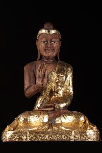 Wood Buddha statue Wooden Buddha statue