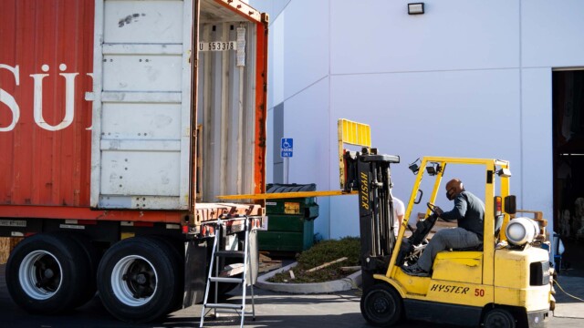 Mark is a forklift master!